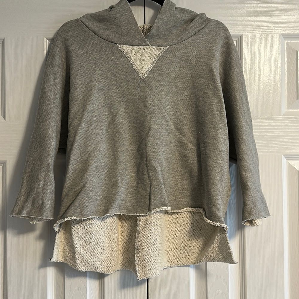 People of Leisure Women’s Grey Hooded Sweatshirt
